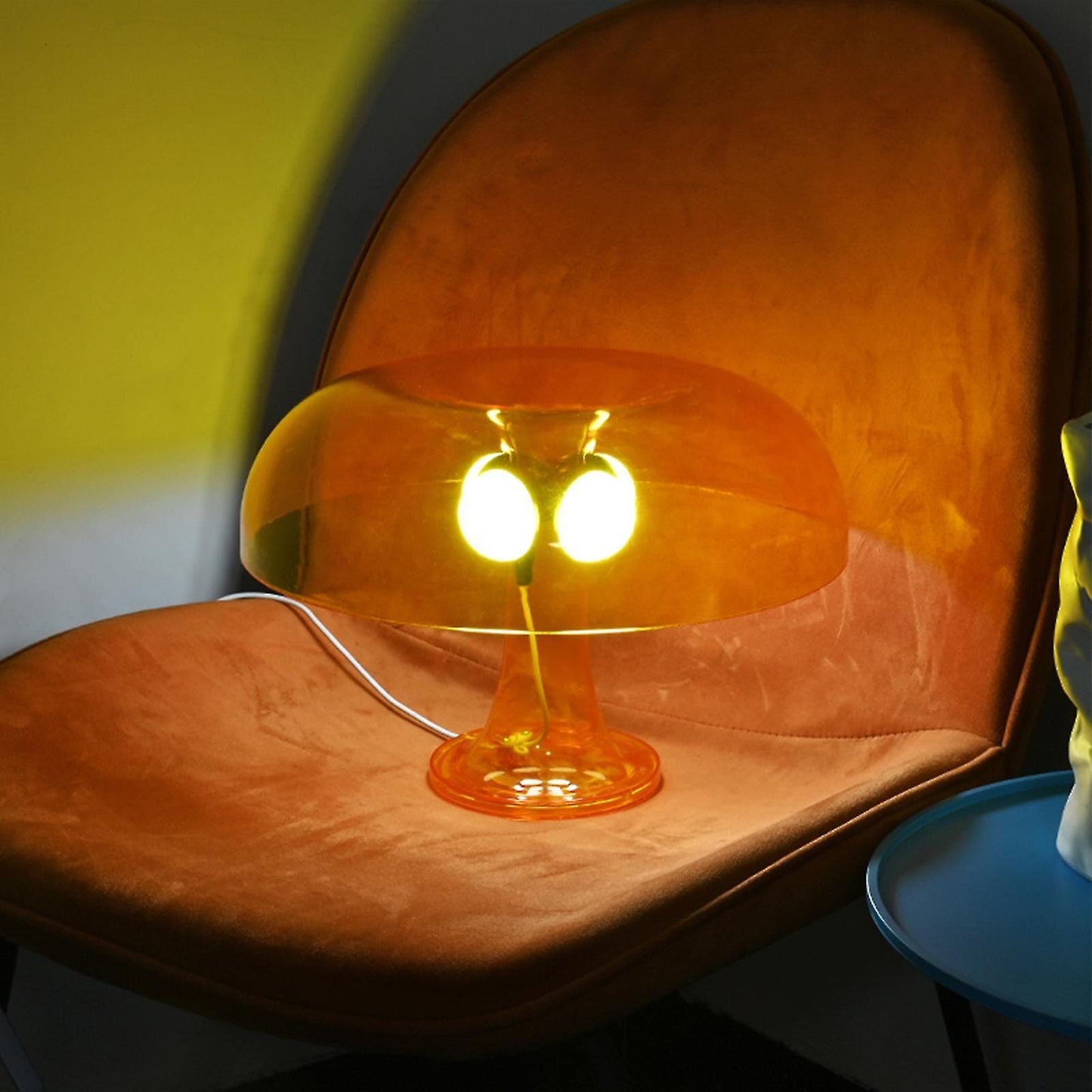 Lampe De Table - MinimalistMushroomTableLamp™ - Jaune