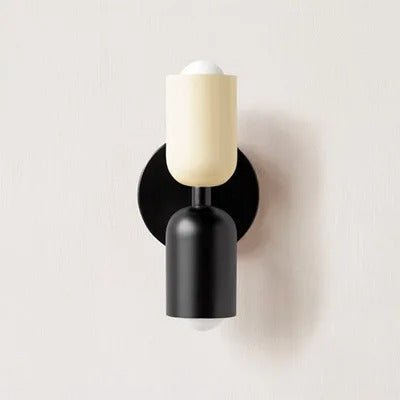 Applique murale Design en couleurs blanc et noir