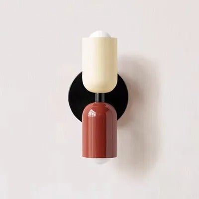 Applique murale Design en couleurs blanc et rouge