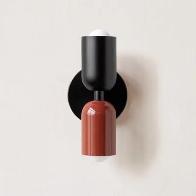 Applique murale Design en couleurs noir et rouge