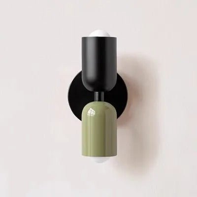 Applique murale Design en couleurs noir et vert