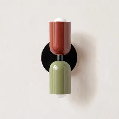 Applique murale Design en couleurs rouge et vert