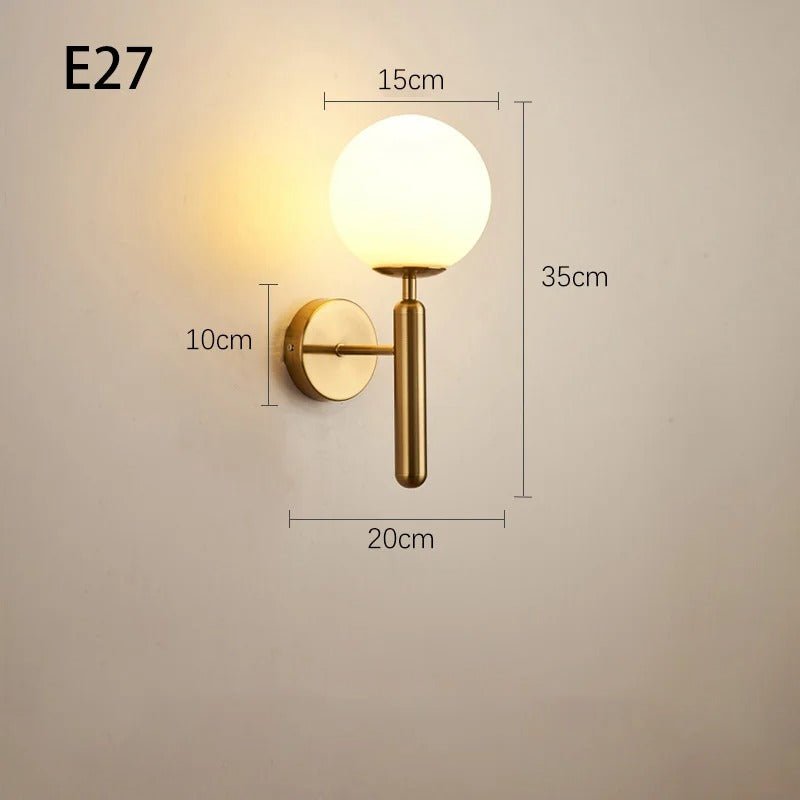 Applique murale GlowNest doré