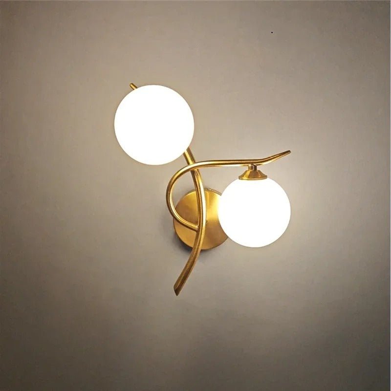 Applique murale GlowNest élégance doré
