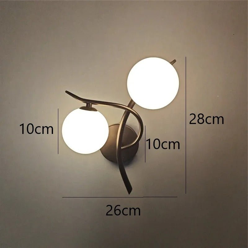 Applique murale GlowNest noir dimensions