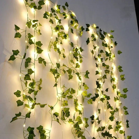 Guirlande de Noël Vigne en lumière jardin