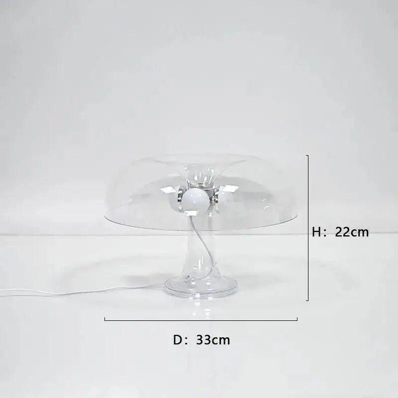 Lampe De Table MinimalistMushroomTableLamp Transparent
