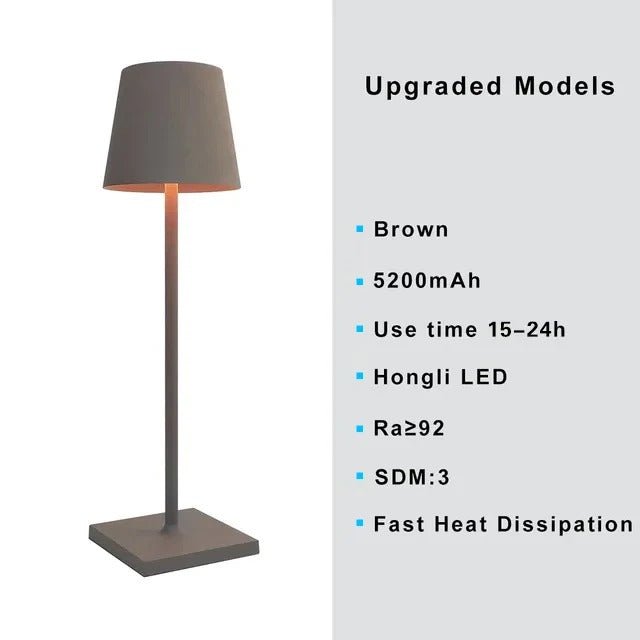 Lampe de table Lighton Marron
