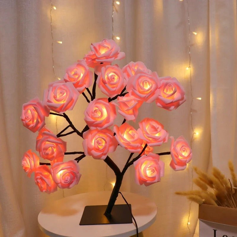 Lampe de table RoseBud rose