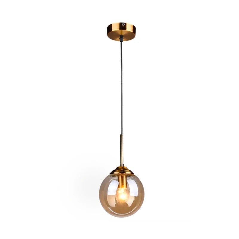 Lustre Boule de neige Ambre