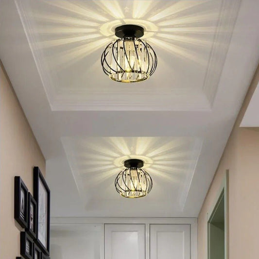 Plafonnier en cristal Couronne de lumière Couloir