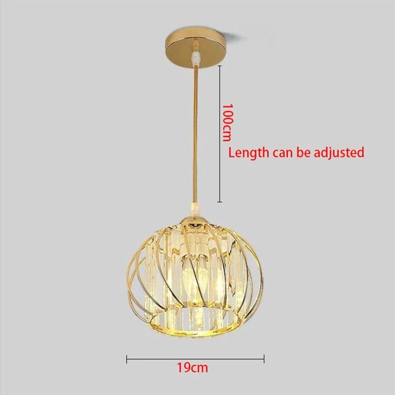 Plafonnier en cristal Couronne de lumiere lustre Or