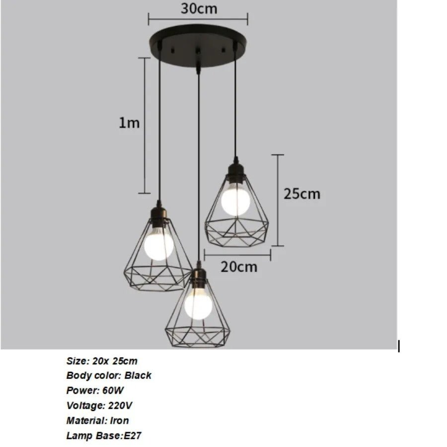 Plafonnier vintage RetroLight support rond