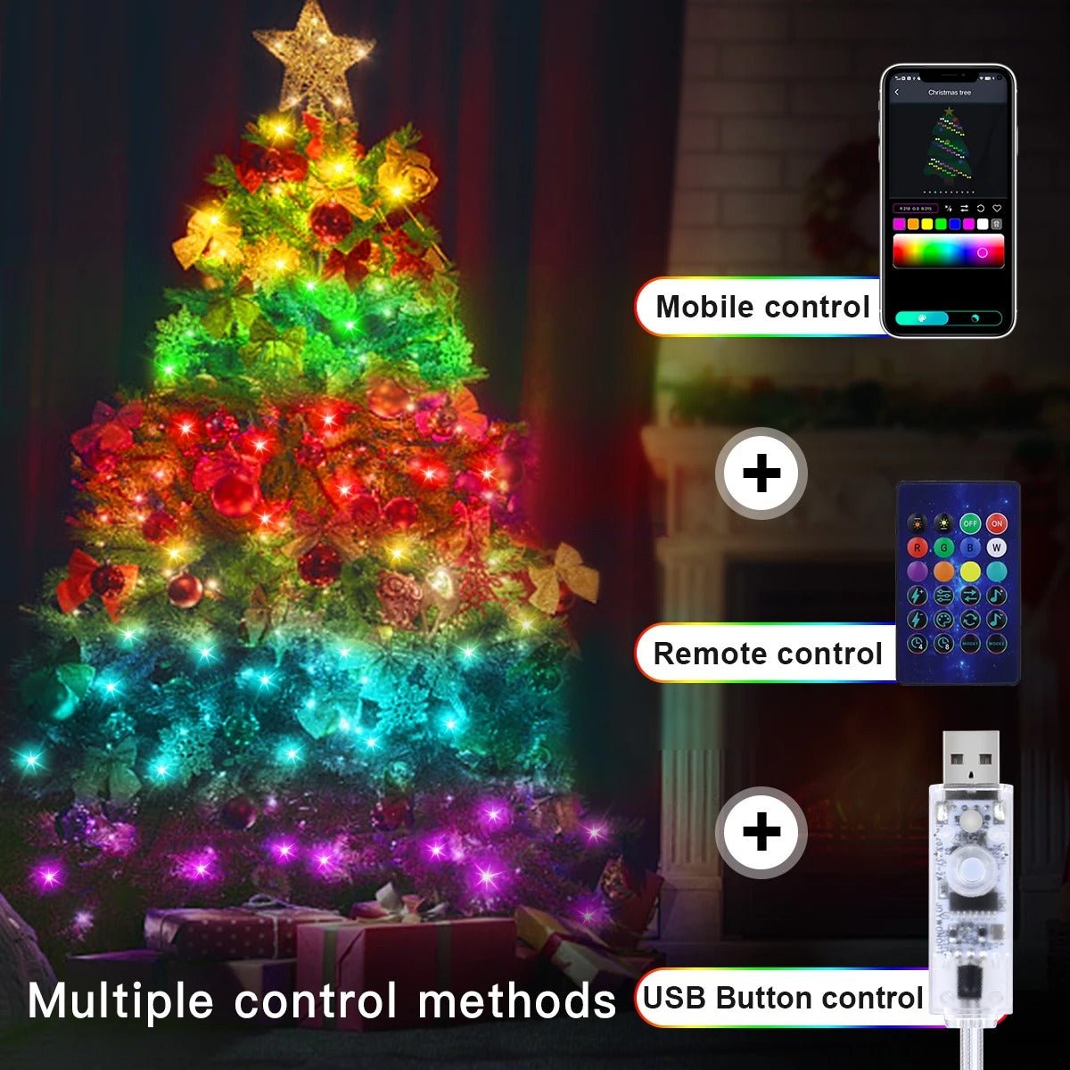 guirlande lumineuse MagicColor avec trois outils de control
