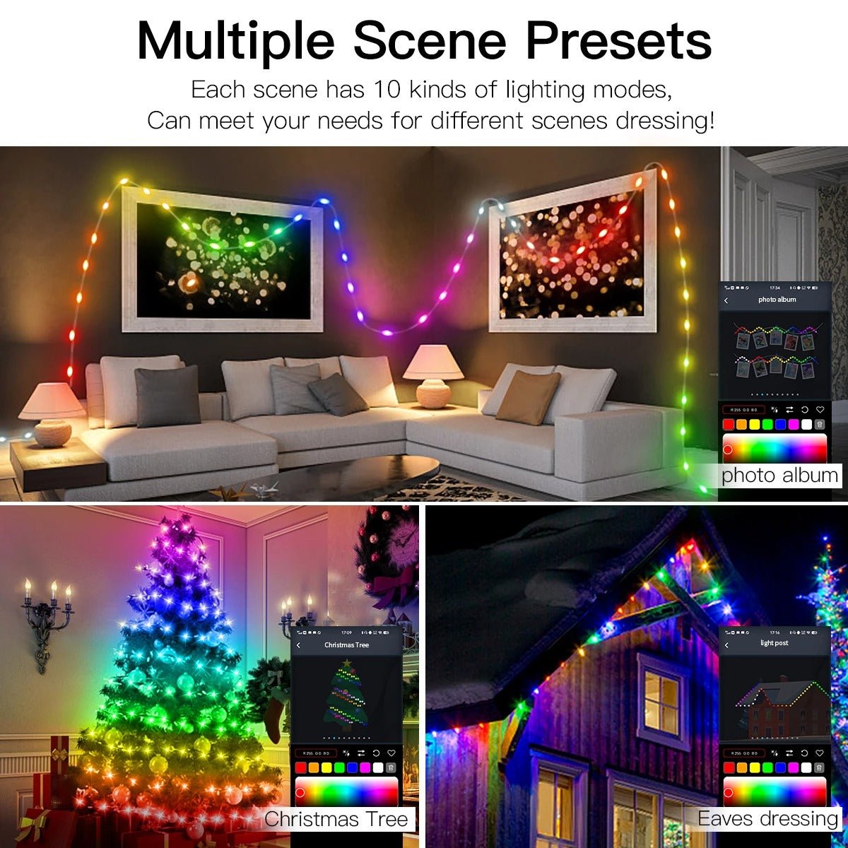 Guirlande lumineuse - MagicColor™ - Ma maison en LED