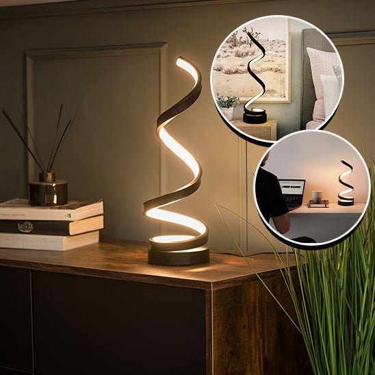 lampe de chevet decoration sur table