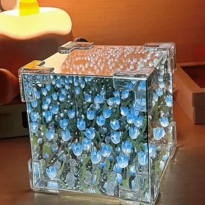 Lampe de table - TulipLamp™ - Bleu - Le Château de la Déco