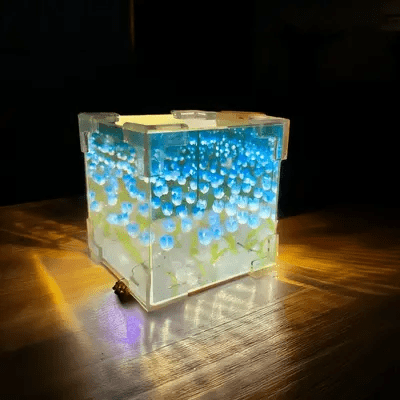 Lampe de table - TulipLamp™ - Bleu - Le Château de la Déco