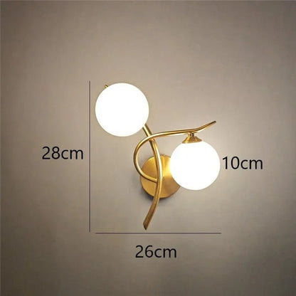 Applique murale GlowNest doré dimensions