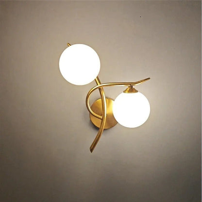 Applique murale GlowNest élégance doré