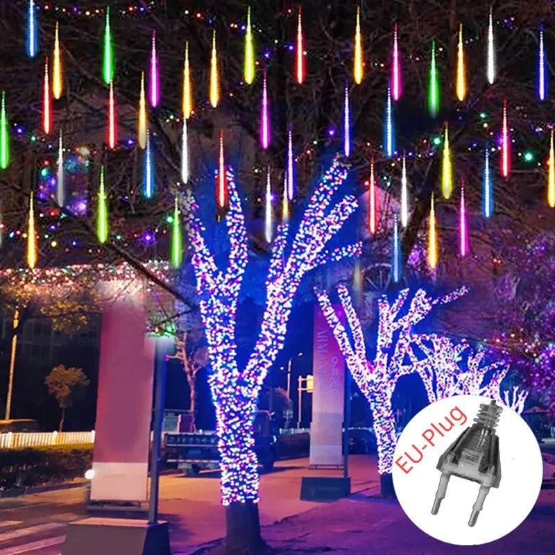 Guirlande lumineuse Pluie de meteorite Prise Multicolore