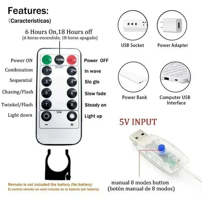 Guirlande lumineuse VoileLumineux Télécommande