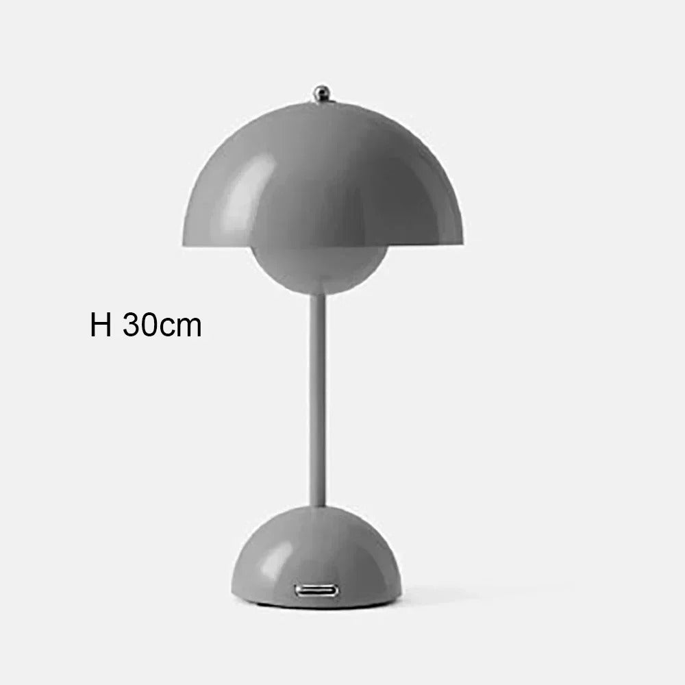 Lampe de Table Rechargeable BrightEase Grise