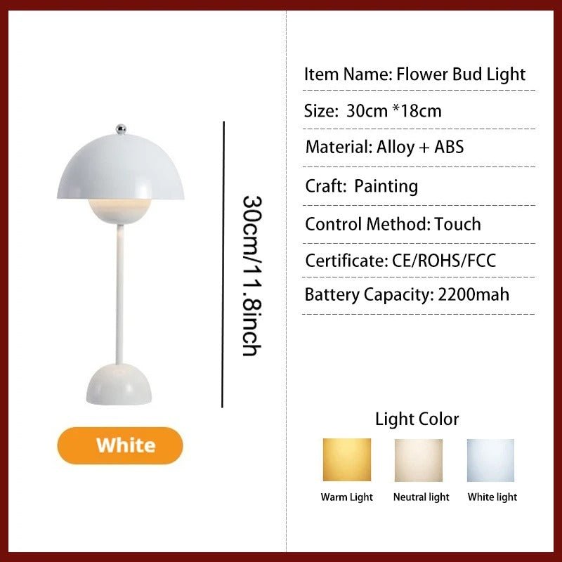 Lampe de Table Rechargeable BrightEase Nuances de lumière