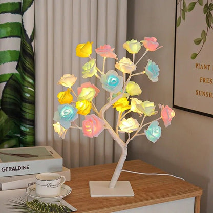 Lampe de table RoseBud multicolore