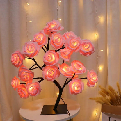 Lampe de table RoseBud rose