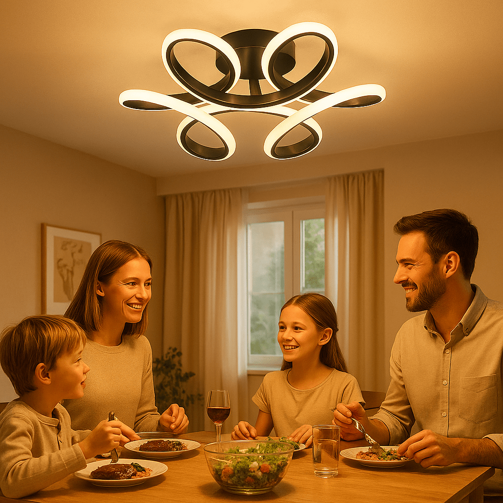 Lustre Auralis ambiance familiale