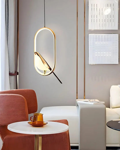 Lustre MagicBird salon ambiance