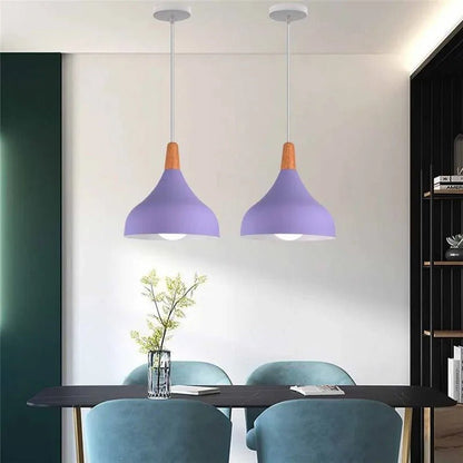 Lustre OasisLED mauve ambiance