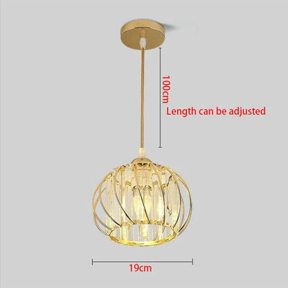 Plafonnier en cristal Couronne de lumiere lustre Or