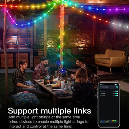 guirlande lumineuse MagicColor ambiance exterieure coloree