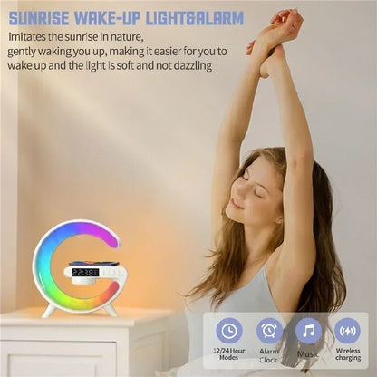 lampe-de-chevet-design-multifonctions-réveil-en-douceur